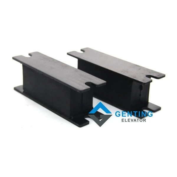 Elevator car rubber buffer pad